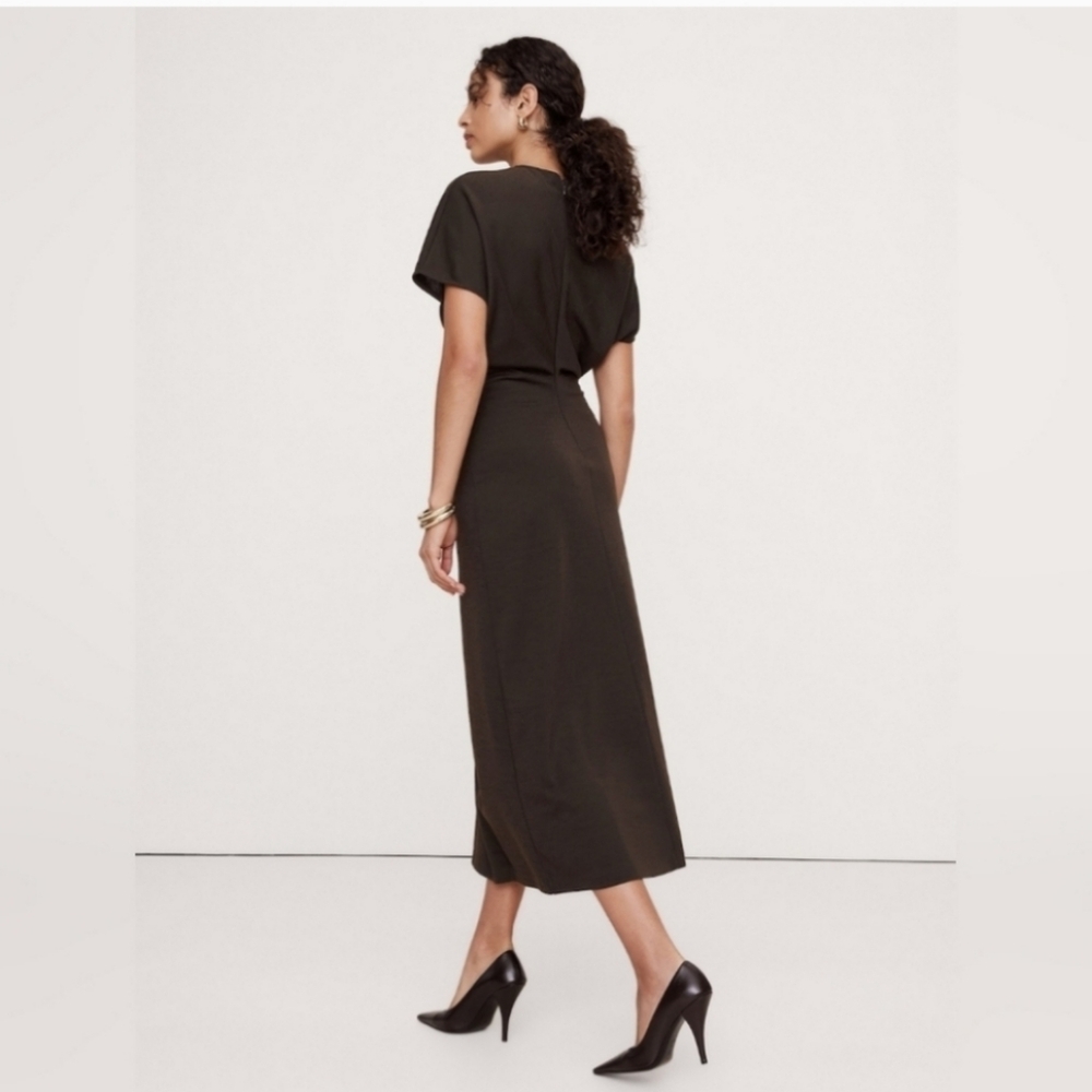 Banana Republic Black Midi Dress - Picture 2 of 4